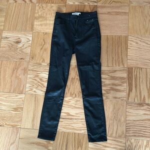 Abercrombie & Fitch skinny coated black jeans